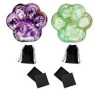 6Pcs Crystal Gifts, Figurines Set with Amethyst and Green Aventurine Includes Velvet Bags and Gift Boxes for Collectors