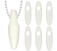 6Pcs curtain weights for hems, weights for blinds cord iron core white handle, roman blind accessories for roller blinds vertical blinds window repair