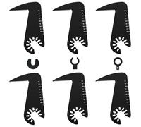 6Pcs Curved Hook Oscillating Saw Blades Drywall Jab Saw Blade Multi Tool Hook Knife Blade for Electrical Box Recessed Lighting