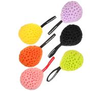 6pcs Cute Bath Sponge, Exfoliating Shower Scrubber Sponge | Japanese Honeycomb Style, Non Latex Bathing Ball, Lightweight Design, Easy to Hang, Gentle Skin Cleansing