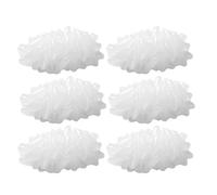 6pcs Cute Rice Grain Brooch Pin in White Zinc Alloy Acrylic | Aesthetic Playful Accent, Holds Documents Lightly, for Backpacks and Outfit Styling, Kawaii Fans