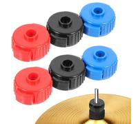6pcs Cymbal Quick Release Nuts, Push-in Plastic Fixing Caps | Suitable for 6-8mm Threaded Rods, Reduces Rattle, Supports Rapid Fitting during Performances and Live Gigs