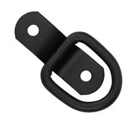 6pcs D Ring Tie Down Anchors with Screws for Truck Boat Car Secure Load Points Carbon Steel Material (black)