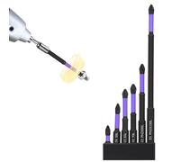 6pcs D1 Anti Slip and Shock Proof Drill Bits, Upgraded High-Hardness Strong Magnetic Drill Screwdriver Bits Cross Impact Screw Driver Bits Set for Electric Screwdriver Impact Drill