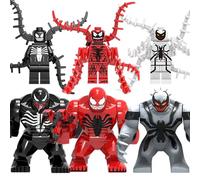 6PCS DC Marvel Superheroes Venom Minifigures Kids Toys Fit Lego