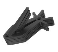 6pcs Deer Skull Bracket Wall Hook Black Stainless Steel Trophy Mount