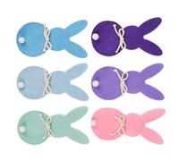 6pcs Delicate Cloth Cutlery Bags Easter Rabbit Tool Bag Rabbit Shaping Dish Pocket for Spring Table Decoration