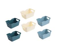 6pcs Desktop Organizer Pp Storage Box for School Supplies Back to Party | Smooth Polishing, Good Sealing, Home Storage, Small Ornaments, Cosmetic Organizer, Sundries Box, Household Use