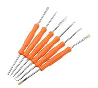 6pcs Desoldering Aid Tool Kit, Chrome Vanadium Steel Solder Sucker Tools for PCB Repair Set, For Tin Removal and Circuit Board Cleaning, Electronics Maintenance Kit