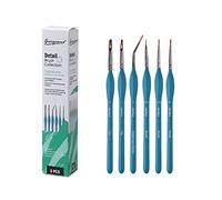 6pcs Detail Thin Paint Brush Set Artist Paint Brushes for Acrylic Oil Painting Watercolor Beginner Student Amateur Painters Miniature Brush Kit Professional Various Pointed Tip Artist Paint Brushes