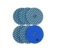 6pcs Dia 4inch Resin Bond Flexible Polishing Pads Grit #50 100mm Dry Stone Sanding Disc Granite Marble Ceramic