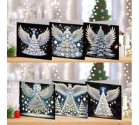6PCS Diamond Art Greeting Cards Angel Theme HK077