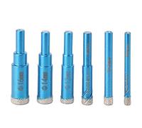 6Pcs Diamond Hole Saw Drill Professional Marble Opener Bits High Efficiency Industrial Supplies