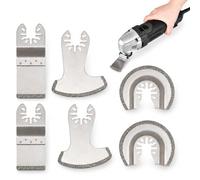 6PCS Diamond Multi Tool Blades,Oscillating Multi Tool Grout Removal Tool | Diamond Grout Remover Blade,Masonry Multi Tool Blade for Grout Removal and Tile Cutting,Compatible with Bosch,DREMEL,Fein