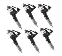 6pcs Diesel Fuel Injectors 095000-6590 095000-6591 Compatible for Denso Hino J08E 268 7.7L 2005-2017 Excavator Engine