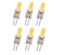 6pcs Dimmable Mini G4 LED COB Lamp 6W Bulb AC DC 12V 220V Candle Silicone Lights Replace 30W 40W Halogen for Chandelier Spotlight,Warm White,G4 AC12V 9W