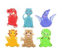 6PCS Dinosaur Easter Basket Stuffers, Sensory Fidget Stress Toys, Autism Calming Classroom Special Travel Education