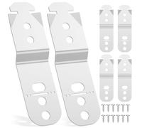 6Pcs Dishwasher Mounting Bracket Easy Install Galvanized Iron Dishwasher Mount Clip Part Replacement with Screw for Kitchen 619985/AP4538351/00628371