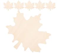 6pcs DIY Chopping Board Wooden Bread Board for Christmas Season Decor | Maple Leaf Wood Blank, Smooth Polished Surface, Bread and Dessert Serving, Compact Storage for Crafters