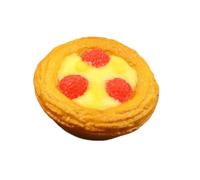 6Pcs Dollhouses Miniature Eggs Tart Simulation Cake Bread Dessert Model Realistic Food Decoration Party Supplies Fake Eggs Tart