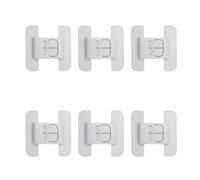 6pcs Door Locks,Safety Buckle Automatic,No-Drill Universal Sealing Device, Closer