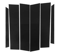 6PCS Door Window Pillar Trim Bright Black 4D Style PC Glossy Replacement for - M- Class 2006-2011 W164