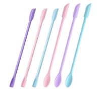 6PCS Double-Headed Mini Silicone Spatula Set, Colorful Makeup Spatulas Mini for Skincare Jars, Mini Thin Spatula for Face Cream, Cosmetic Bottle, Lotion, DIY Craft Tools, kitchen Jar (2 styles)