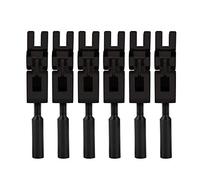 6Pcs Double Locking System Tremolo Locked Saddles, Roller Bridge Tremolo Saddles Electric Guitar Replacement Accessories with Wrench(Black)