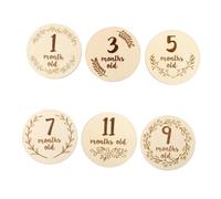 6Pcs Double Sided Milestone Cards for Newborn Photography Unique Design Keepsakes Stylish Monthly Age Props for Growth Recording