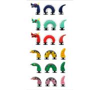 6PCS Dragon & Snake Shoe Charms - 3D Reptile Crocs Charms Accessories for Kids Girls Boys | PVC Cartoon Shoe Decorations for Foam Clogs Sandals Bracelets Party Favors & Gifts