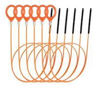6Pcs Drain Snake Unblocker Kit - 52in Flexible Anti-Break Steel Wire with Micro Hook, Heavy-Duty Hair Clog Remover for Sink, Shower, Toilet, Bathtub Drains - for Homeowners & Plumbers