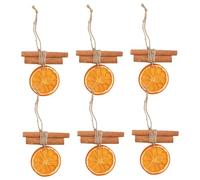 6Pcs Dried Orange Garland Christmas Decorations Orange Garland with Cinnamon Sticks for Xmas Tree Mantles Parties Porch Decor Porch Decor Party Decorations Fall Party