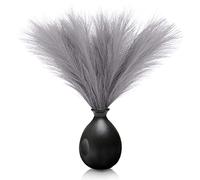 6PCS Dried Pampas Grass Set, Dried Flowers for Crafts, 45cm Dried Plants Artificial Pampas Grass Faux Plant Dried Vase Fillings Party Home Bathroom Decor(Grey)
