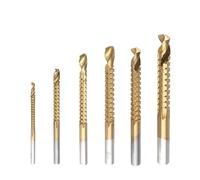 6pcs Drill Bit Set Spiral Screw Metric Composite Tap Twist Multi-function Metal Specia