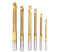 6Pcs Drill Bits Set,3-8mm Saw Bits High Speed Steel Woodworking Hole Drilling Power Tool Accessories