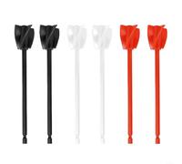 6PCS Drill Mixer Attachments for Resin and Epoxy with Spiral Stirring Rods Suitable for Efficient Blending of Paints, Ceramic Glazes, and Thick Liquids