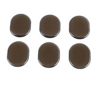 6PCS Drum Dampener Silicone Drum Silencers Mute Pads for Drums Cymbals Tone Control Volume Reduction (Coffee Color)