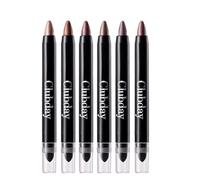 6pcs Dual-Ended Cream Eyeshadow Stick Set, Matte Professional Bright-Colored Contouring and Highlight Eyeshadow Stick, Long Lasting Cream Eyeshadow, Waterproof High Pigmented Eye Shadow (Set A)
