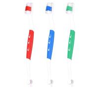 6pcs Dual Headed Pet Toothbrush for Dogs & Cats, Soft Bristles Kitten Tooth Brushing Easy Teeth Cleaning Anti-Slip Pet Dental Care Brush Supplies for Puppy Kitty Reduce Oral Problem