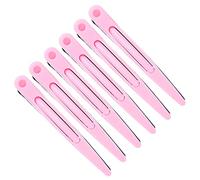 6Pcs Duck Bill Clips, Non-Slip Hair Clips for Styling and Sectioning, Salon Colorful Dividing Duckbill Hair Clips for Salon and Home Hair Cutting Styling (Pink)