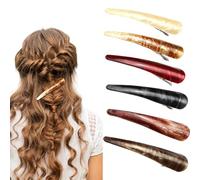 6Pcs Duck Billed Hair Clips, 3.3 Inch Alligator Hair Clips Chic Styling Non-Slip Barrettes for Birthdays, Mother's Day, Valentine's Day Gifts