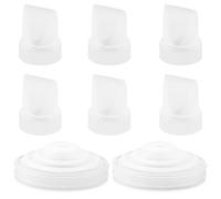6pcs Duckbill Valve & 2pcs Silicone Diaphragm Compatible with Momcozy m5, Silicone Breast Pump Replacement Parts Accessories Breastfeeding Supplies for Momcozy M5 Brest Pump