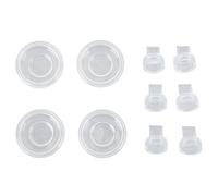 6Pcs Duckbill Valves and 4Pcs Silicone Diaphragm, Wearable Electric Bust Pump Replacement Parts Accessories for S9 S12