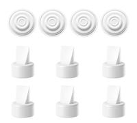 6pcs Duckbill Valves and 4pcs Silicone Membrane Replacement Pump Part Compatible with Spectra S1 S2 9 Plus,Replace Original Spectra Pump Parts