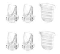 6PCS Duckbill Valves Silicone Diaphragm Compatible with eufy S1 Pro S1 E10, Lansinoh Discreet Duo, NCVI NICEGREEN Nuliie Zooawa S32 Breast Pump Parts S32 Replacement Accessories,for Lansinoh Pump
