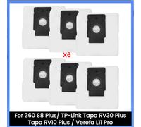6PCS Dust Bags for 360 S8 Plus/Tapo RV30 Plus/RV10 Plus