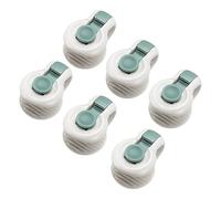 6pcs Duvet Clips - Quilt Limits, Blanket Thankers | Bedding Corner Cetters For Blanket Stability, Anti-Movement Secure Locks, White Plate Holders For Beds, No Damage Bedding Clamps