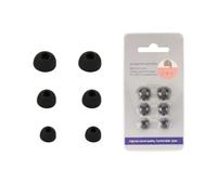 6PCS Eartips Earbuds Tips For ANKER Soundcore Liberty 5 Pro Silicone Earphone Cover Replacement Ear Buds Tips Eargels Earcap Kits, Black