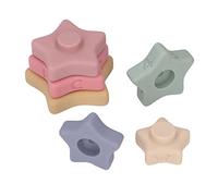 6pcs Educational Stacking Blocks Toy Cute Star Shape for Kids, Teether and Whistle Baby Toy for 6 Months Old and Above