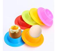 6Pcs Egg Cups, Egg Holders Soft Hard Boiled Egg Cup Classic Style 6 Color Plastic Egg Stand Plates Egg Tray for Hard Soft Boiled Eggs Dishwasher and Microwave Safe Kitchen Boiled Eggs Breakfast
